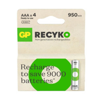 GP 950 ReCyko oplaadbare AAA / HR03 Ni-Mh batterij (4 stuks) AGP00115