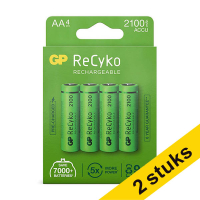 Aanbieding: 2x GP 2100 ReCyko oplaadbare AA / HR06 Ni-Mh Batterij (4 stuks)