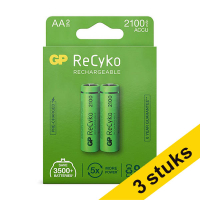 Aanbieding: 3x GP 2100 ReCyko oplaadbare AA / HR06 Ni-Mh Batterij (2 stuks)