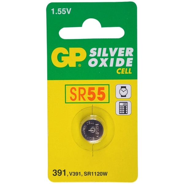 GP SR55 zilveroxide knoopcel batterij 1 stuk GP391 215100 - 1