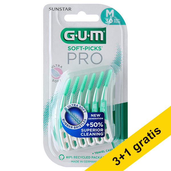 Aanbieding: 4x GUM Soft-Picks Pro Medium (30 stuks) SGU00138 - 1