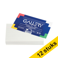 Aanbieding: 12x Gallery systeemkaart gelijnd 125 x 75 mm (100 stuks)