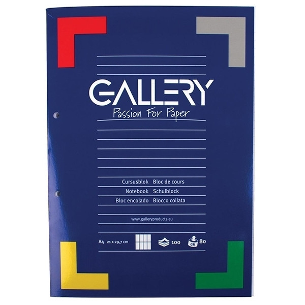 Gallery cursusblok A4 commercieel geruit 80 g/m² 100 vellen 01538 400047 - 1