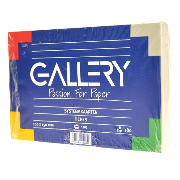 Gallery steekkaart blanco wit 150 x 100 mm (100 stuks) 19200 400584 - 1