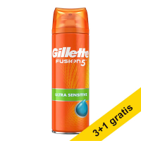 Aanbieding: 4x Gillette Fusion Hydra Sensitive Skin scheergel (200 ml) SGI00285