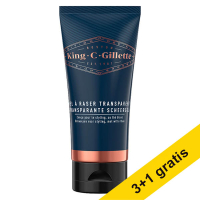 Aanbieding: 4x Gillette King C. transparante scheergel (150 ml) SGI00286