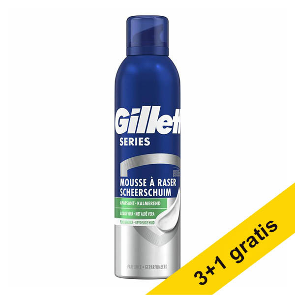 Aanbieding: 4x Gillette Series Sensitive scheerschuim (250 ml) SGI00283 - 1