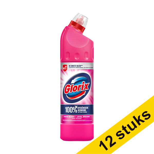 Glorix Aanbieding: 12x Glorix Bleek Pink Flower (750 ml)  SGL00030 - 1