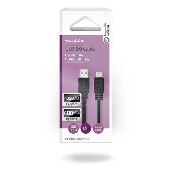 Goobay USB-A- naar micro-USB-kabel zwart (1 meter) N010201013 - 4