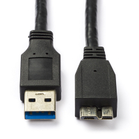 Goobay USB-A naar Micro-B-kabel zwart (1 meter) K010214092 Goobay USB-A naar Micro-B-kabel zwart (1 meter) K010214092