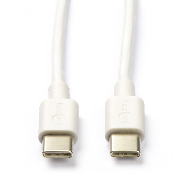 Goobay USB-C- naar USB-C-kabel wit (0,5 meter) K010214070 - 1