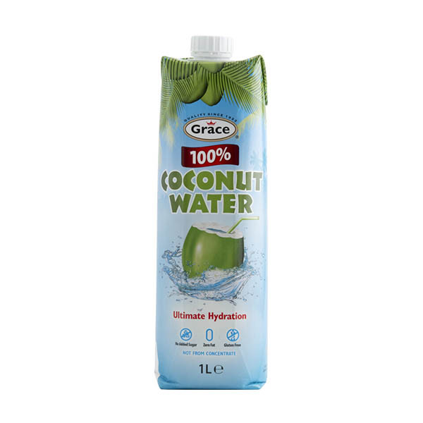 Grace 100% kokoswater 1 liter 423944 - 1