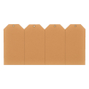 HF2 labels met ophangoog 25 x 50 mm chamois (1000 stuks)