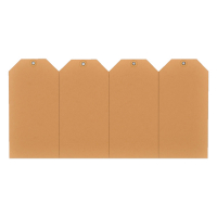 HF2 labels met ophangoog 55 x 110 mm chamois (1000 stuks) 395006 226903