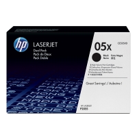 HP 05XD (CE505XD) toner zwart hoge capaciteit dubbelpak (origineel) CE505XD 054074