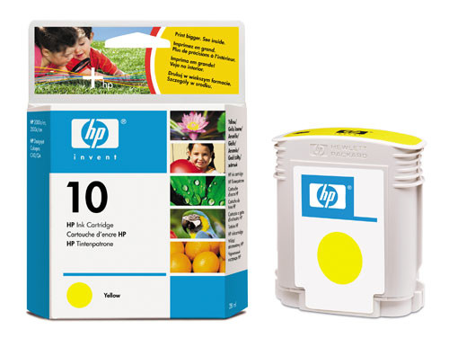 HP 10 (C4842AE) inktcartridge geel (origineel) C4842AE 030290 - 1