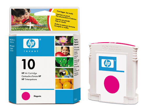 HP 10 (C4843AE) inktcartridge magenta (origineel) C4843AE 030300 - 1