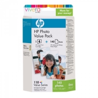 HP 110 foto value pack incl. 140 vel fotopapier (origineel) Q8898AE 031741