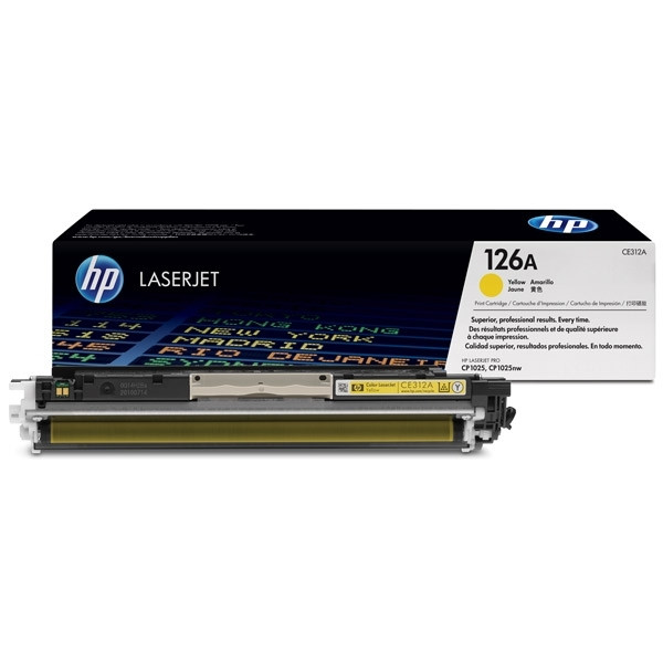 HP 126A (CE312A) toner geel (origineel) CE312A 054004 - 1