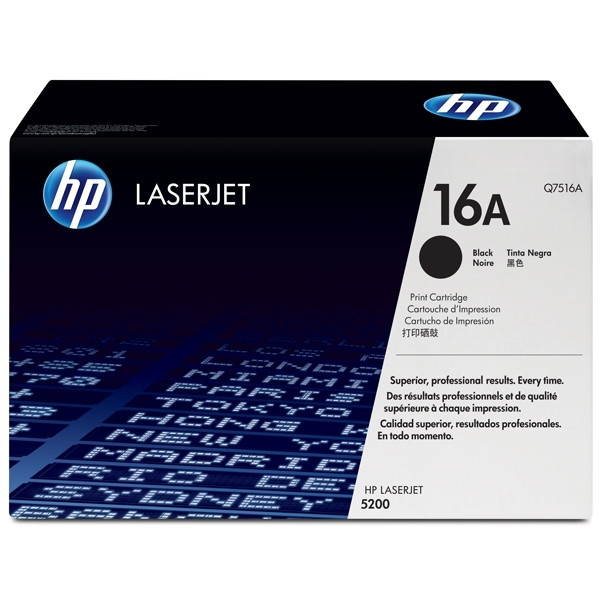 HP 16A (Q7516A) toner zwart (origineel) Q7516A 039660 - 1