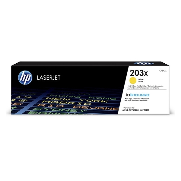 HP 203X (CF542X) toner geel hoge capaciteit (origineel) CF542X 055218 - 1