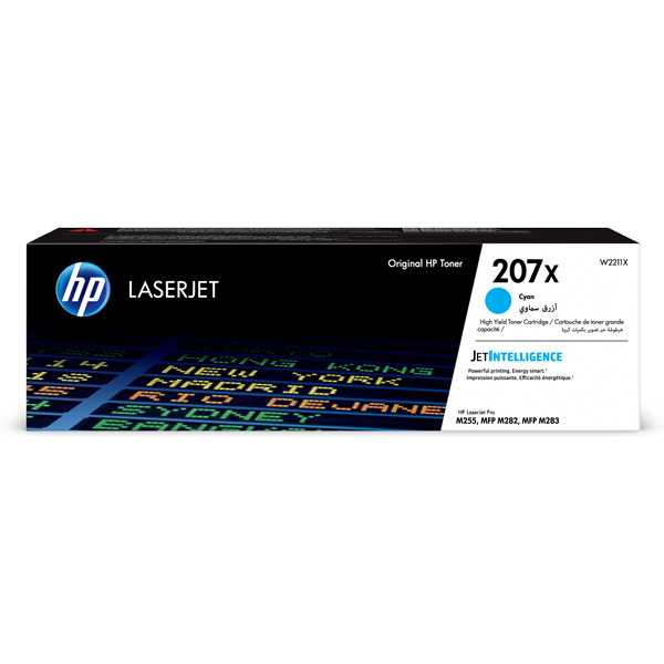 HP 207X (W2211X) toner cyaan hoge capaciteit (origineel) W2211X 093052 - 1