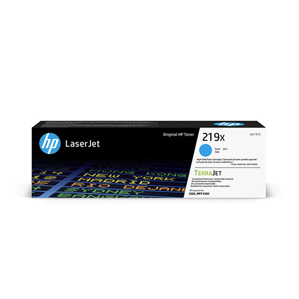 HP 219X (W2191X) toner cyaan hoge capaciteit (origineel) W2191X 093344 - 1