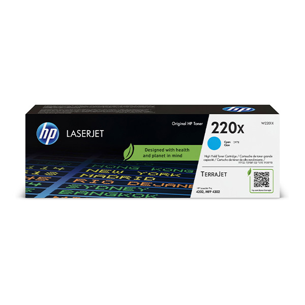 HP 220X (W2201X) toner cyaan hoge capaciteit (origineel) W2201X 133022 - 1