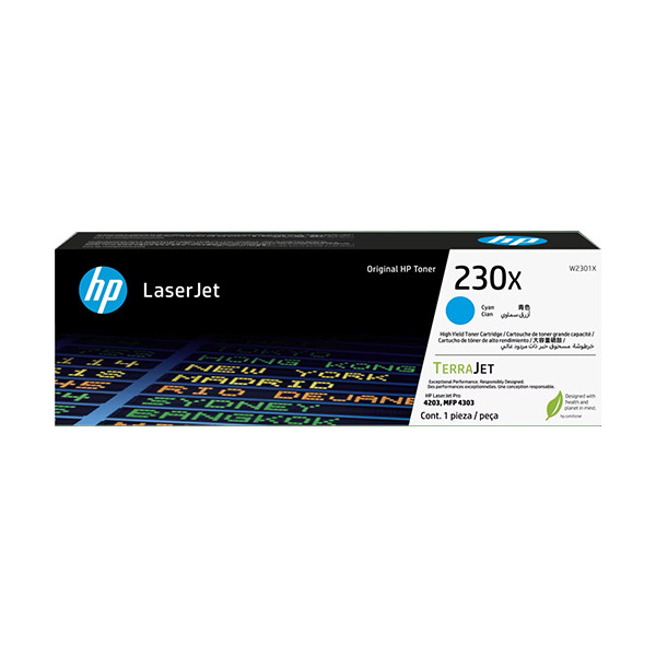 HP 230X (W2301X) toner cyaan hoge capaciteit (origineel) W2301X 133062 - 1