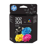 HP 302/304 (B82L1AE) dubbelpak zwart + kleur (origineel) 055630