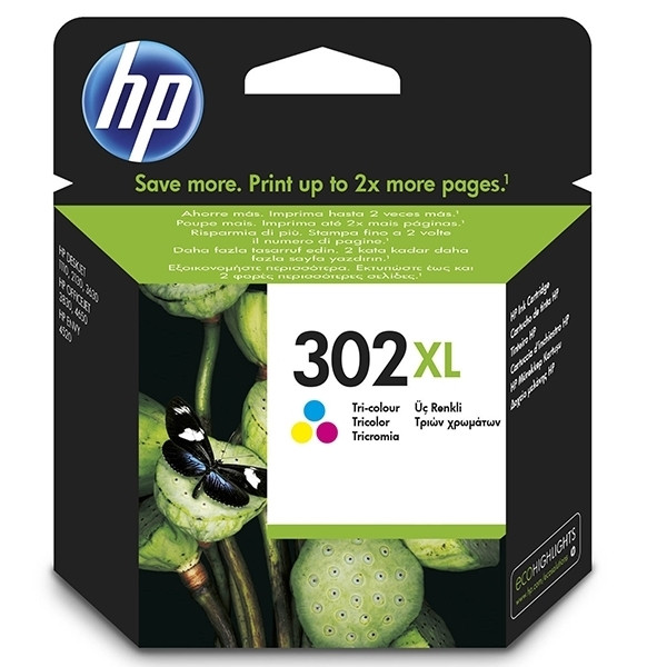 HP 302XL (F6U67AE) inktcartridge kleur hoge capaciteit (origineel) F6U67AE 044454 - 1