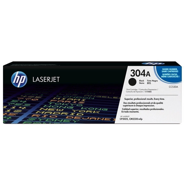 HP 304A (CC530A) toner zwart (origineel) CC530A 039822 - 1