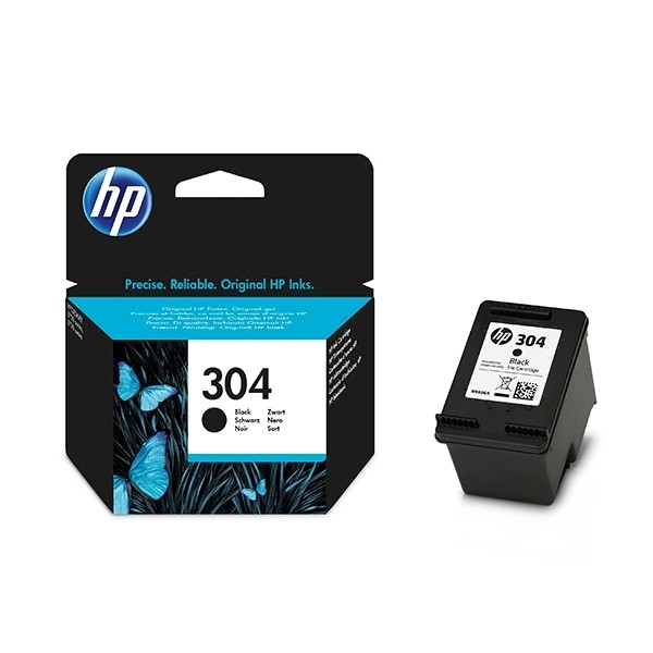 HP 304 (N9K06AE) inktcartridge zwart (origineel) N9K06AE 030680 - 1