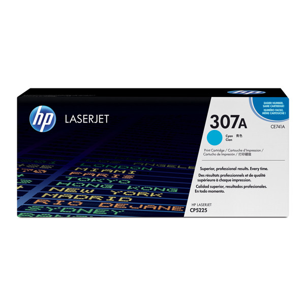 HP 307A (CE741A) toner cyaan (origineel) CE741A 039904 - 1