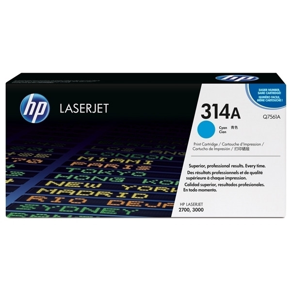 HP 314A (Q7561A) toner cyaan (origineel) Q7561A 039565 - 1