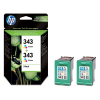 HP 343 (CB332EE) inktcartridge kleur duopack (origineel)