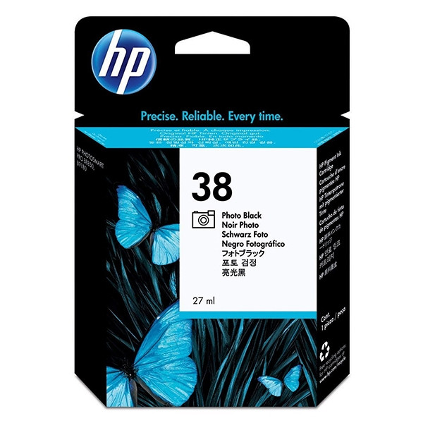 HP 38 (C9413A) inktcartridge foto zwart (origineel) C9413A 030462 - 1