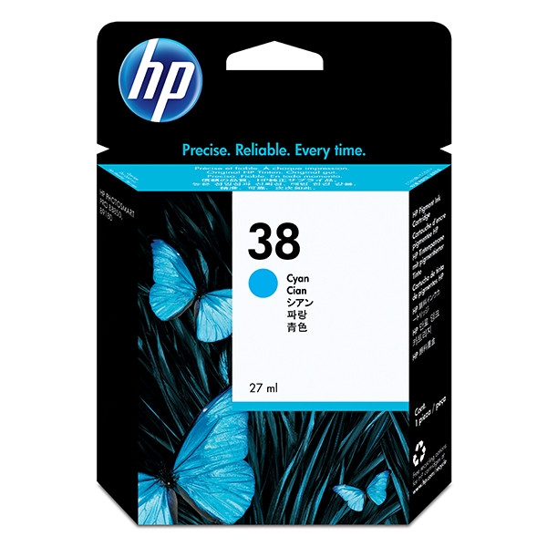 HP 38 (C9415A) inktcartridge cyaan (origineel) C9415A 030466 - 1