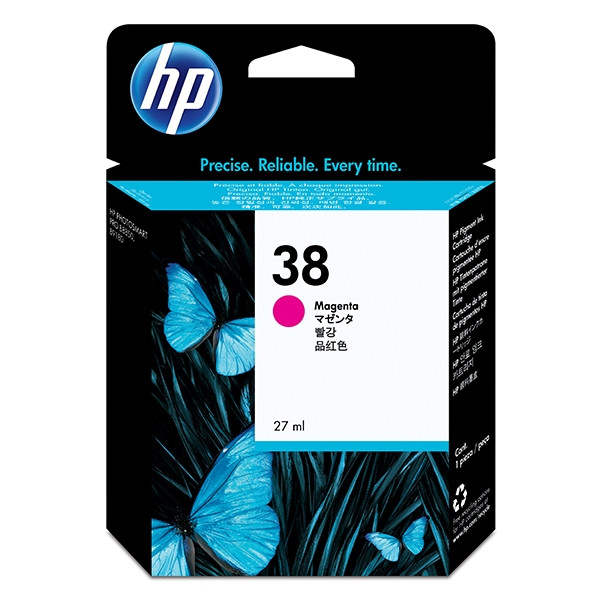 HP 38 (C9416A) inktcartridge magenta (origineel) C9416A 030468 - 1