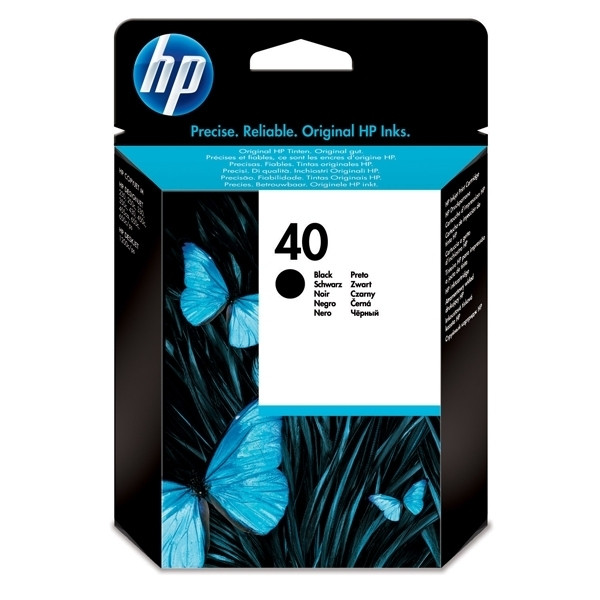 HP 40 (51640AE) inktcartridge zwart (origineel) 51640AE 030050 - 1
