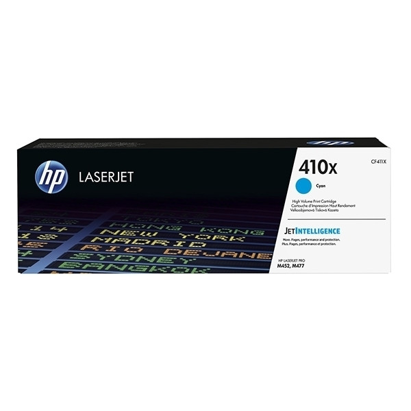 HP 410X (CF411X) toner cyaan hoge capaciteit (origineel) CF411X 054890 - 1