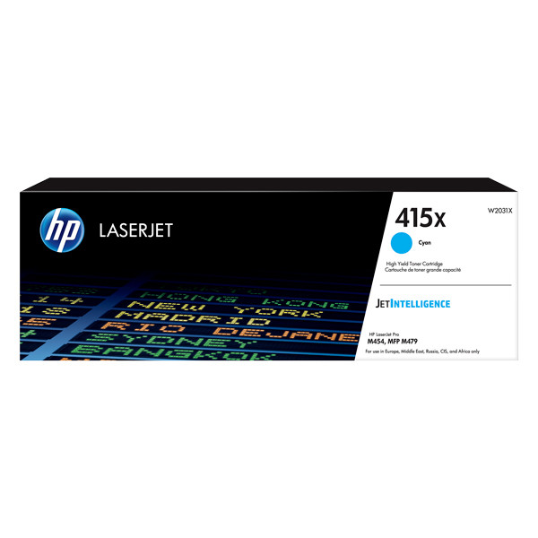 HP 415X (W2031X) toner cyaan hoge capaciteit (origineel) W2031X 055440 - 1