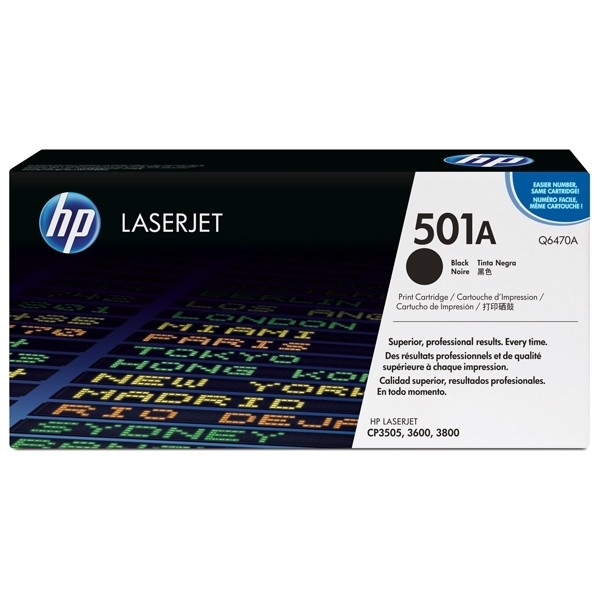 HP 501A (Q6470A) toner zwart (origineel) Q6470A 039580 - 1