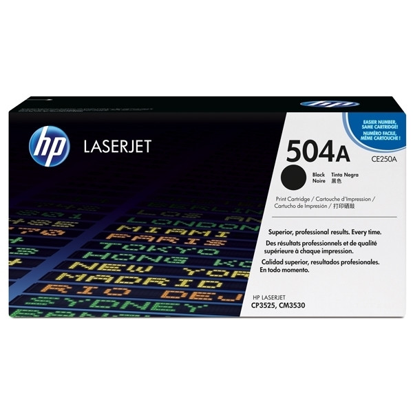 HP 504A (CE250A) toner zwart (origineel) CE250A 039830 - 1