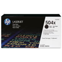 HP 504X (CE250XD) toner zwart hoge capaciteit dubbelpak (origineel) CE250XD 054118