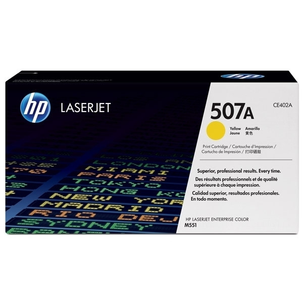 HP 507A (CE402A) toner geel (origineel) CE402A 054044 - 1