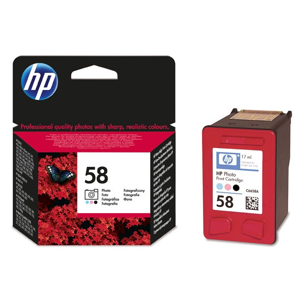 HP 58 (C6658AE) inktcartridge foto (origineel) C6658AE 031270 - 1