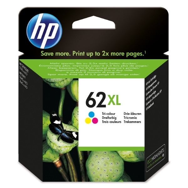 HP 62XL (C2P07AE) inktcartridge kleur hoge capaciteit (origineel) C2P07AE 044414 - 1