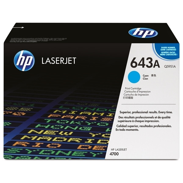 HP 643A (Q5951A) toner cyaan (origineel) Q5951A 039620 - 1