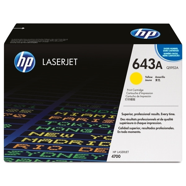 HP 643A (Q5952A) toner geel (origineel) Q5952A 039625 - 1